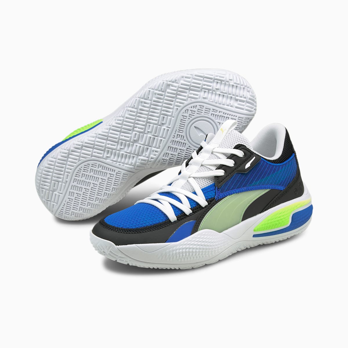 Basketbalove Tenisky Puma Court Rider I Damske Modre/Zelene | SK283470