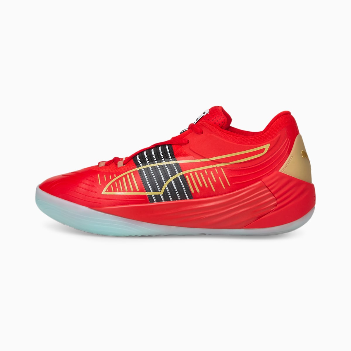 Basketbalove Tenisky Puma Fusion Nitro Damske Červené/Zlate | SK359687