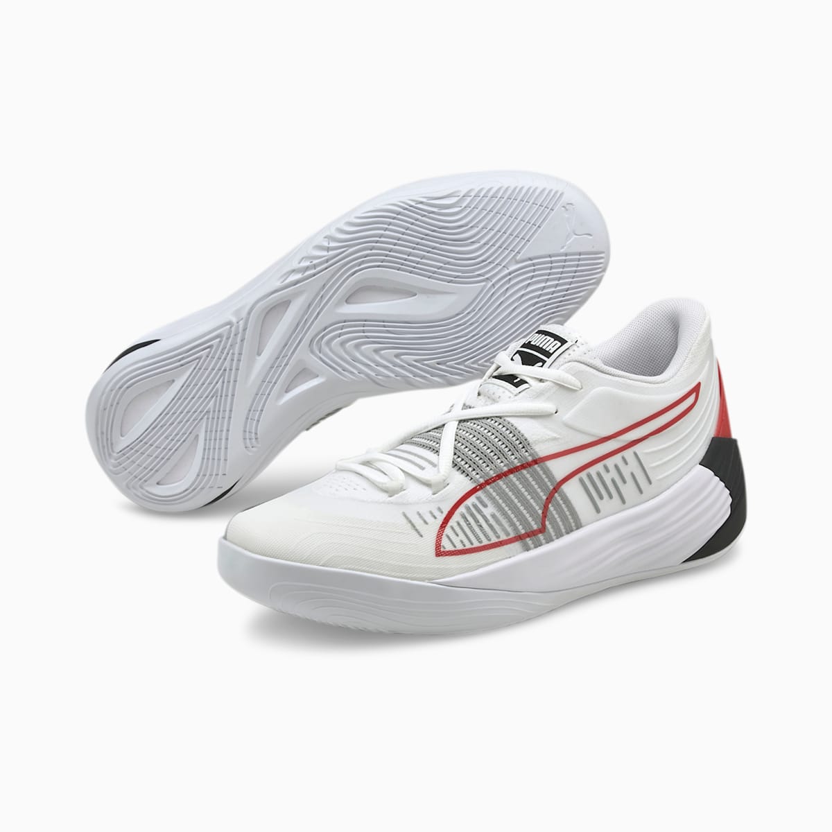 Basketbalove Tenisky Puma Fusion Nitro Damske Biele/Červené | SK415203