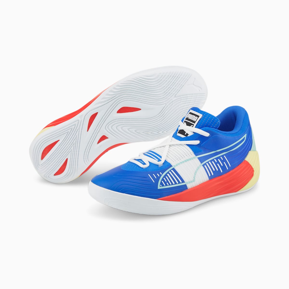 Basketbalove Tenisky Puma Fusion Nitro Panske Modre/Oranžové | SK713598