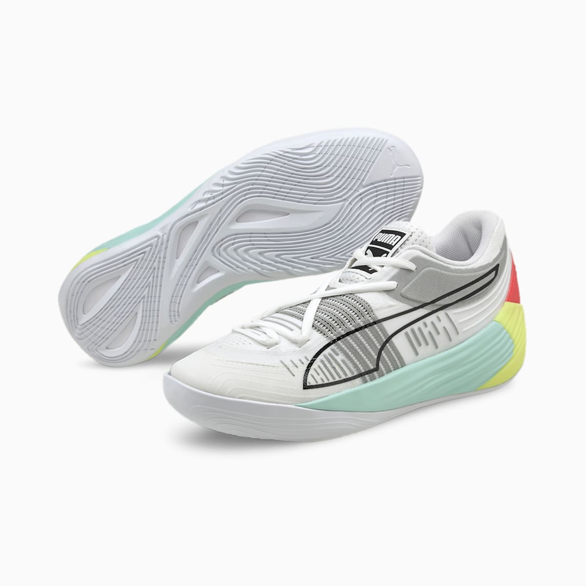 Basketbalove Tenisky Puma Fusion Nitro Panske Biele/Modre | SK804512