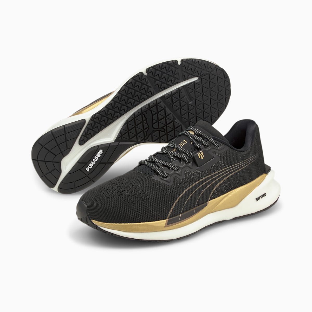 Bezecke Topanky Puma Eternity NITRO Damske Čierne/Zlate | SK836540