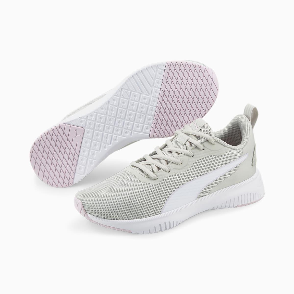 Bezecke Topanky Puma Flyer Flex Knit Damske Siva Nachový/Biele/Lavendel | SK769405