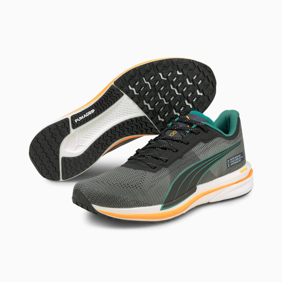 Bezecke Topanky Puma Velocity Nitro WTR Panske Čierne/Oranžové | SK670825