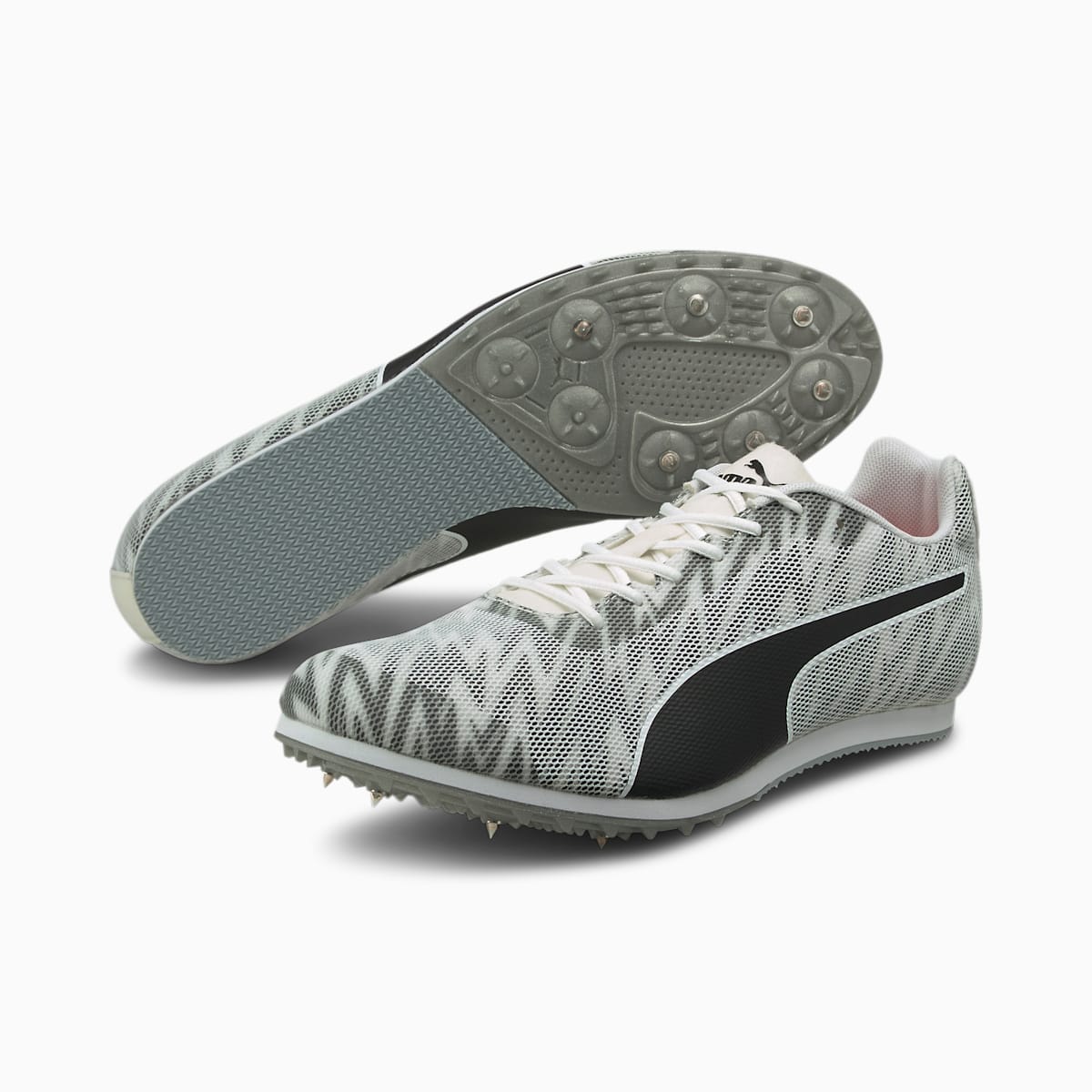 Bezecke Topanky Puma evoSPEED Star 7 Track and Field Spikes Panske Biele/Čierne/Strieborne | SK263970