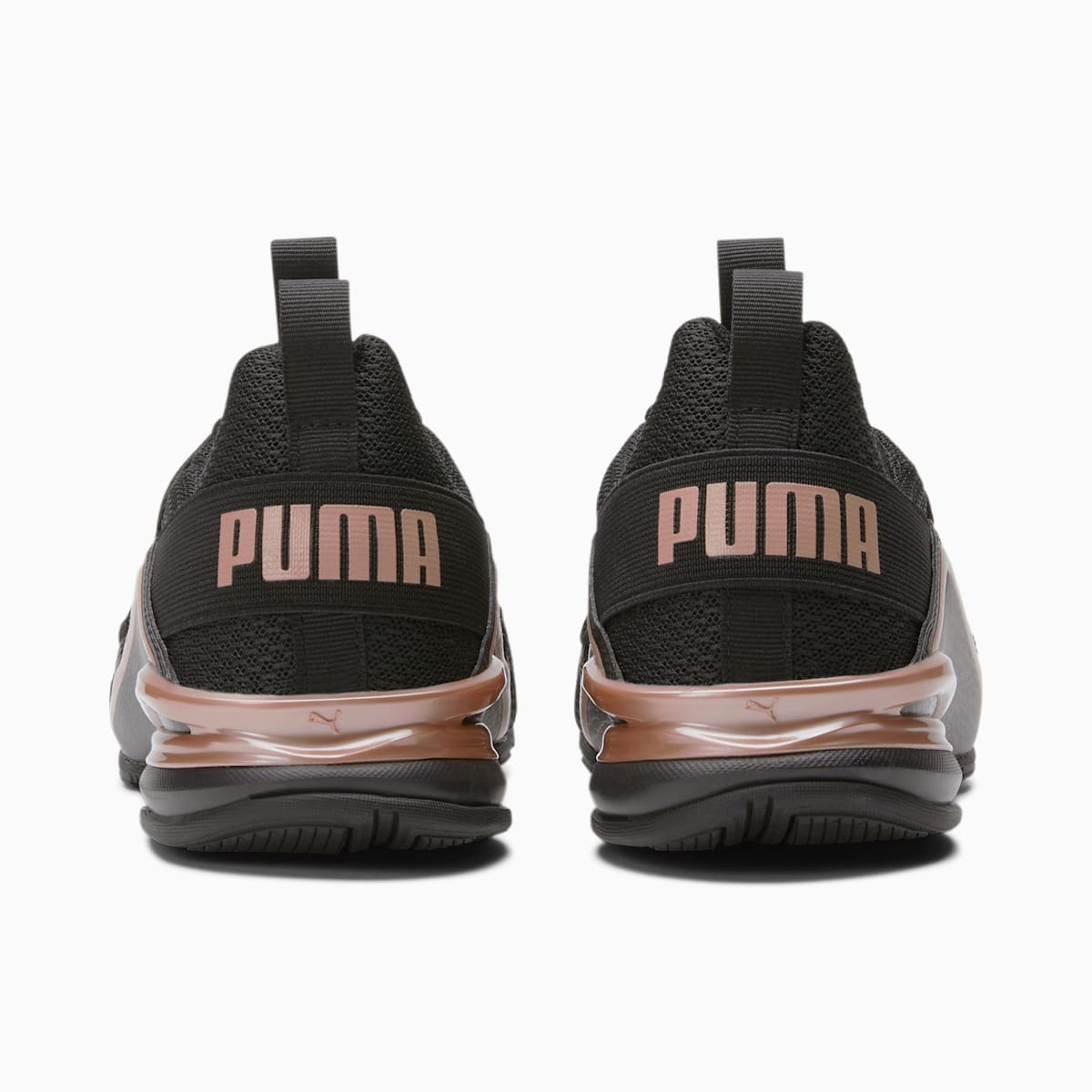 Botasky Puma Axelion Metallic Damske Čierne/Ruzove Zlate | SK215043