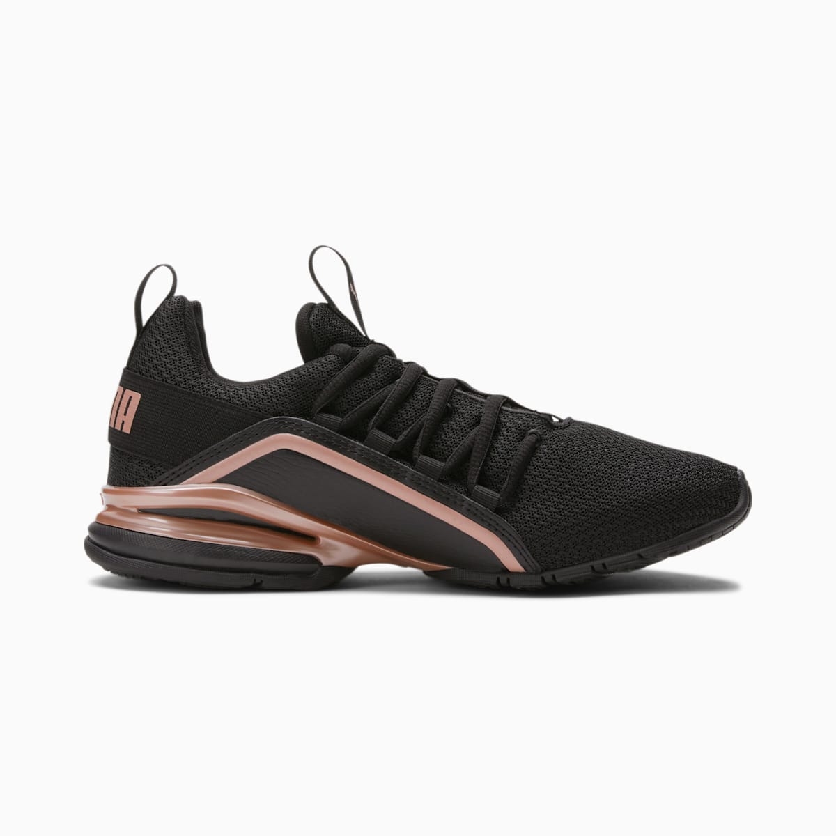 Botasky Puma Axelion Metallic Damske Čierne/Ruzove Zlate | SK215043