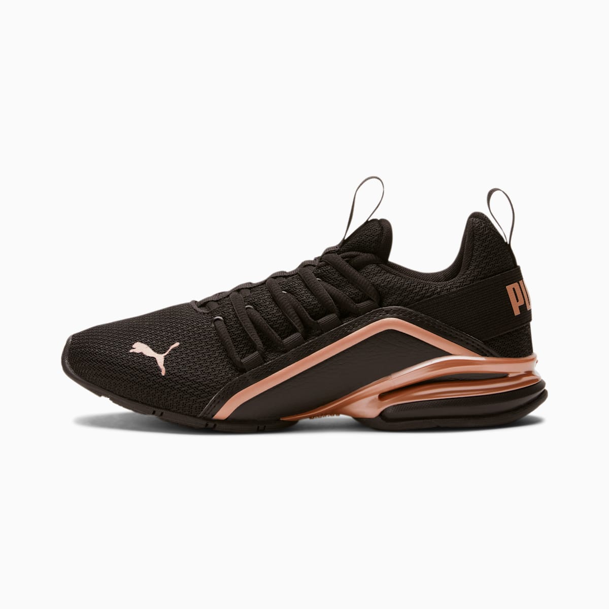 Botasky Puma Axelion Metallic Damske Čierne/Ruzove Zlate | SK215043