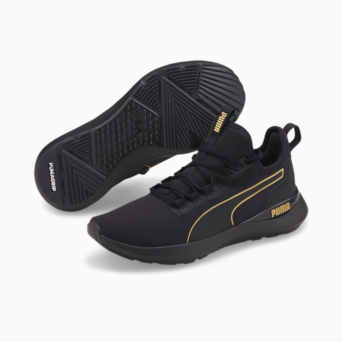 Botasky Puma Pure XT Damske Čierne/Zlate | SK031286