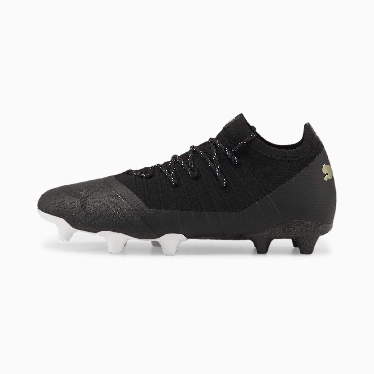 Kopačky Puma FUTURE 1.3 Lazertouch FG/AG Panske Čierne/Metal Zlate/Biele | SK025486