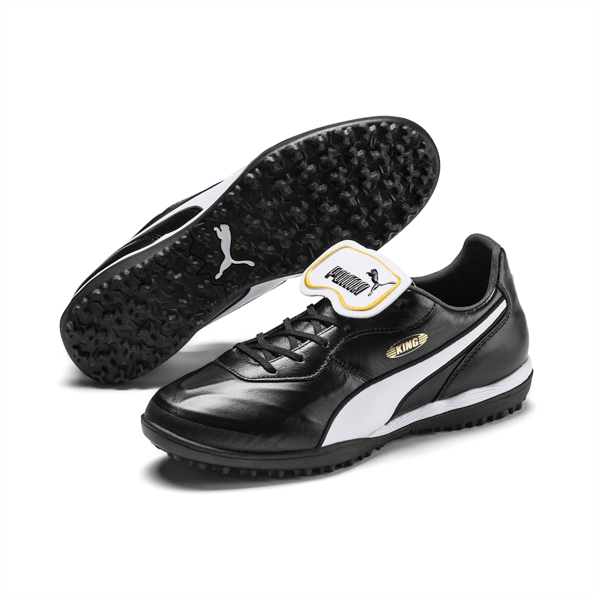 Kopačky Puma KING Top TT Panske Čierne/Biele | SK673908