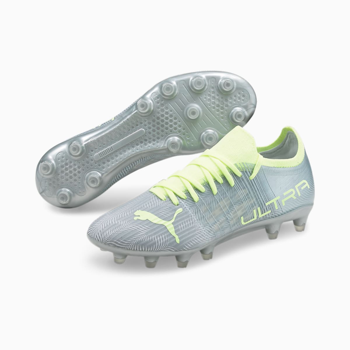 Kopačky Puma ULTRA 3.4 FG Damske Strieborne/Žlté | SK074132