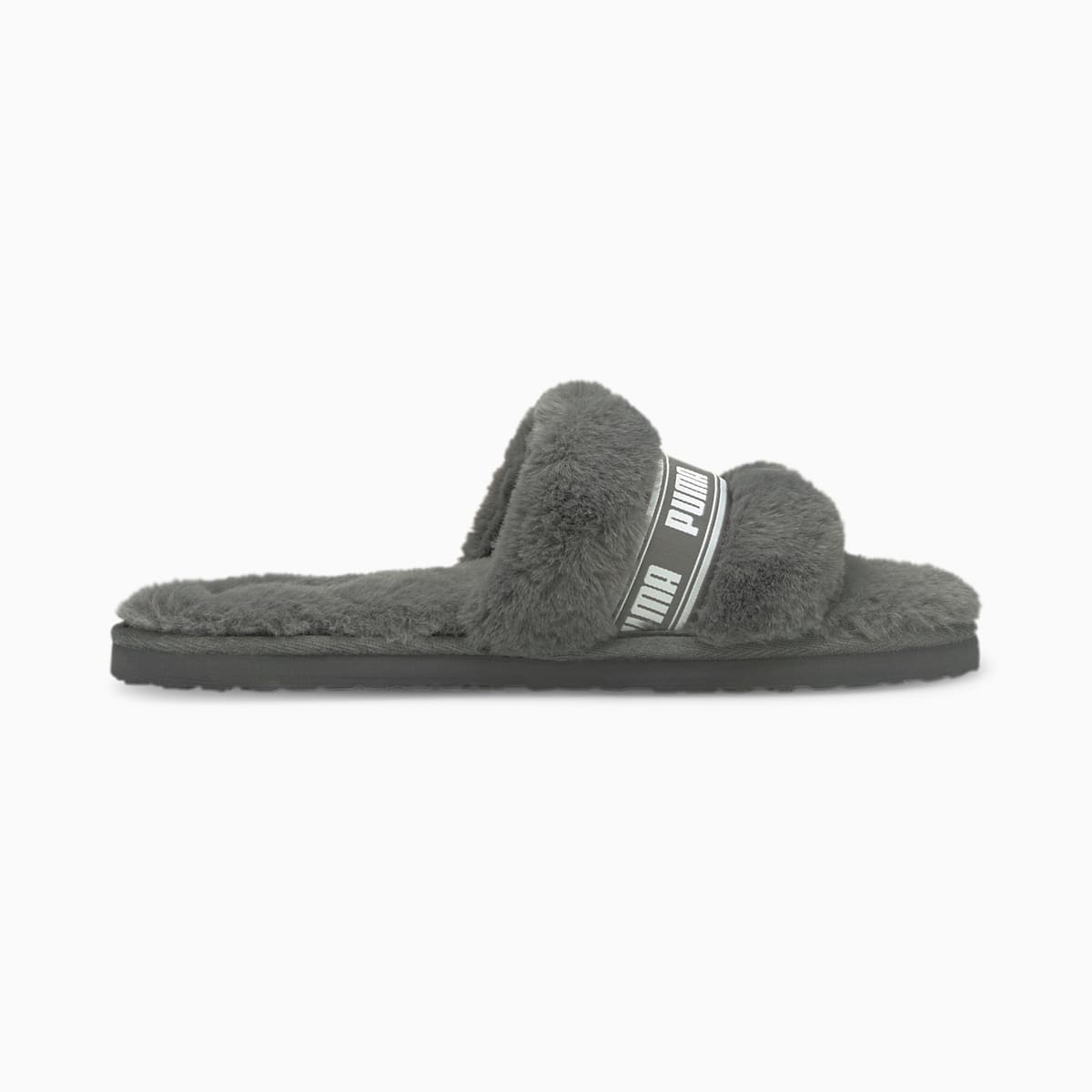 Papuce Puma Fluff Slides Damske Siva/Biele | SK032814