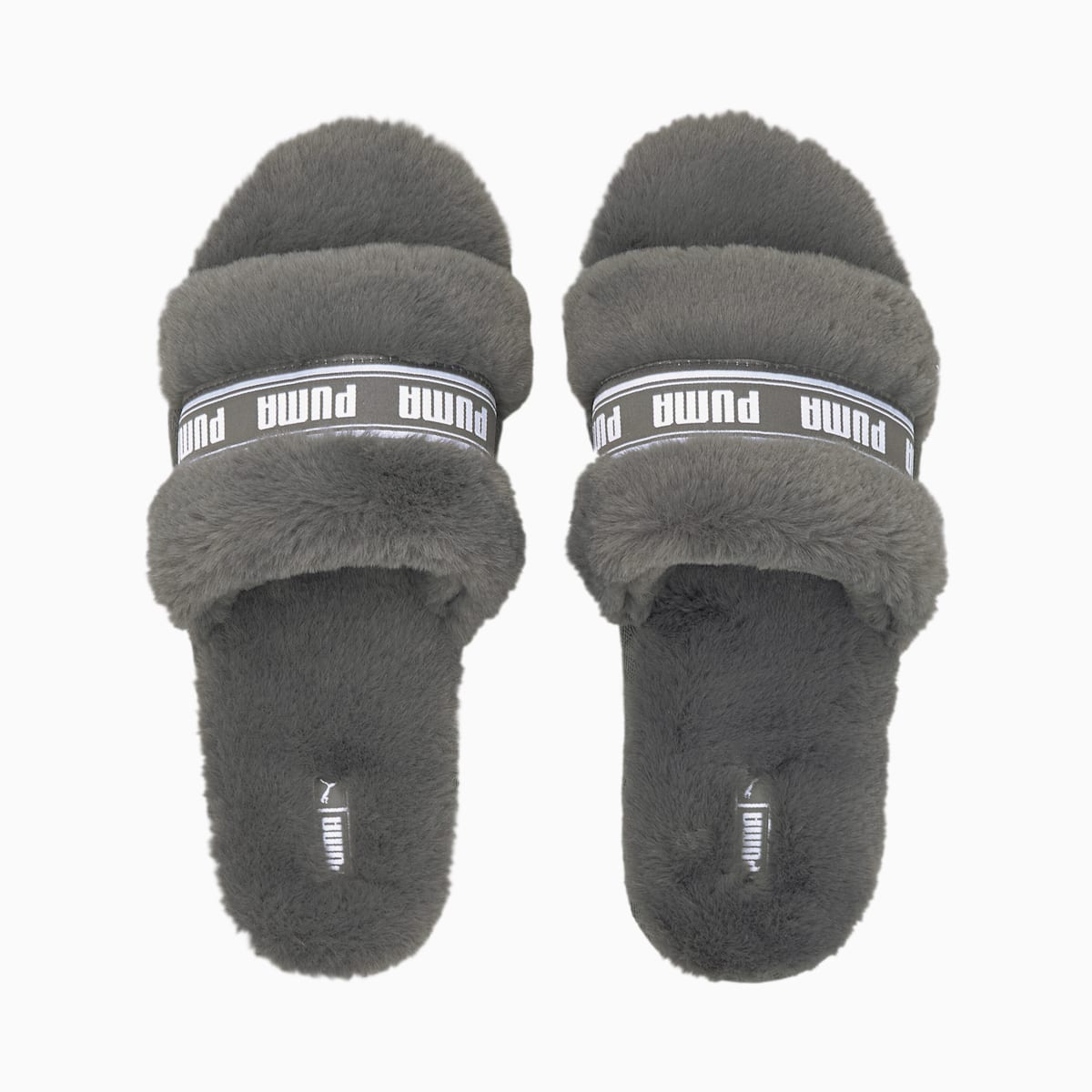 Papuce Puma Fluff Slides Damske Siva/Biele | SK032814