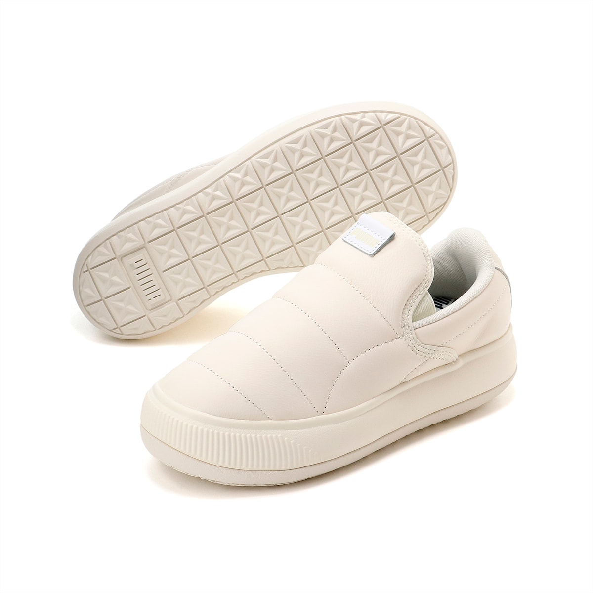 Papuce Puma Suede Mayu Slip-On Leather Damske Biele | SK894763