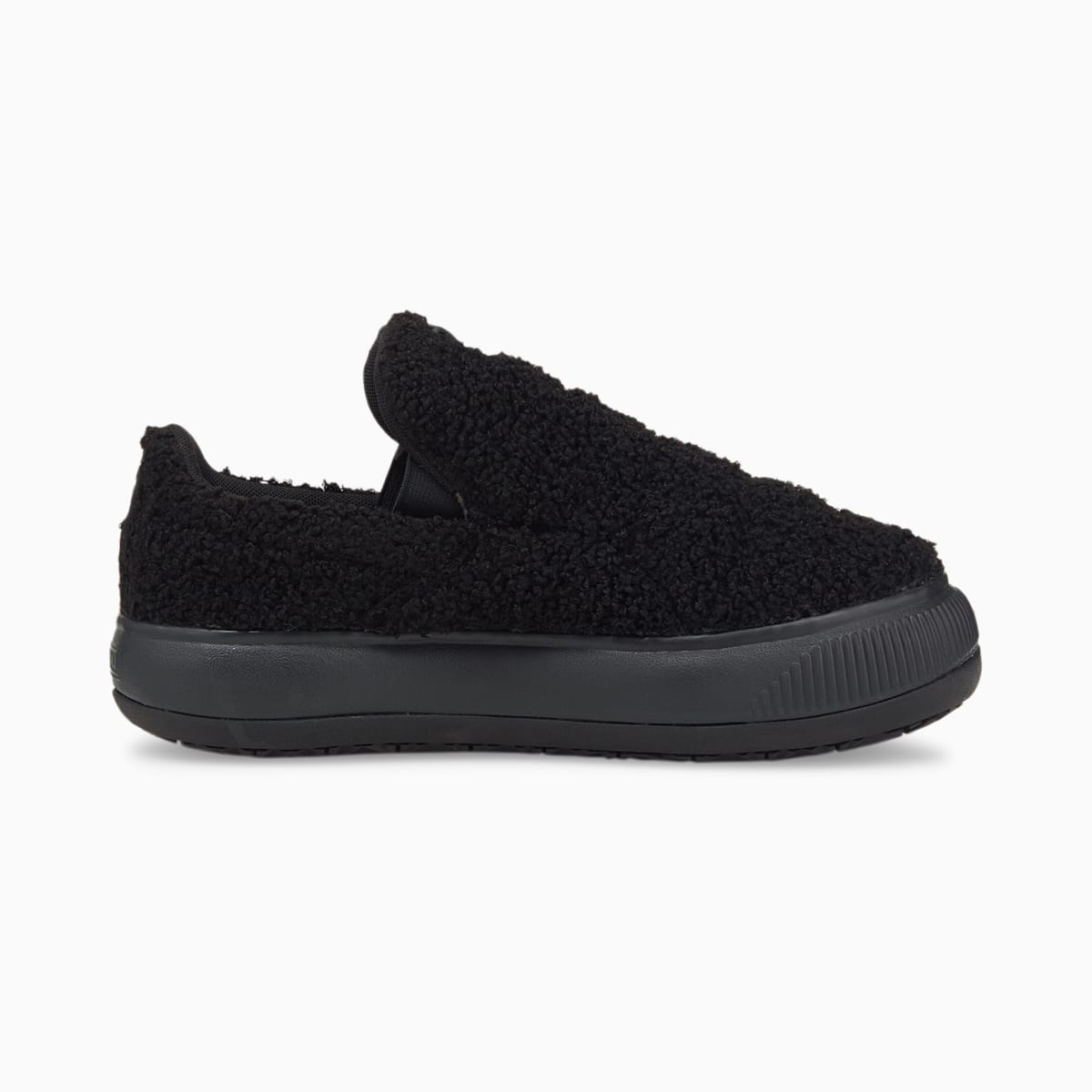 Papuce Puma Suede Mayu Slip-On Teddy Damske Čierne | SK937805