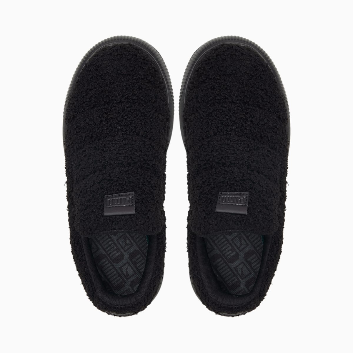 Papuce Puma Suede Mayu Slip-On Teddy Damske Čierne | SK937805