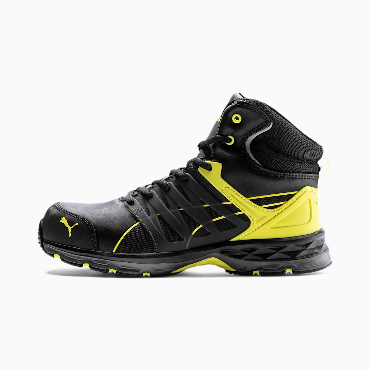 Pracovní Obuv Puma Velocity 2.0 Mid S3 ESD Panske Čierne/Žlté | SK490136