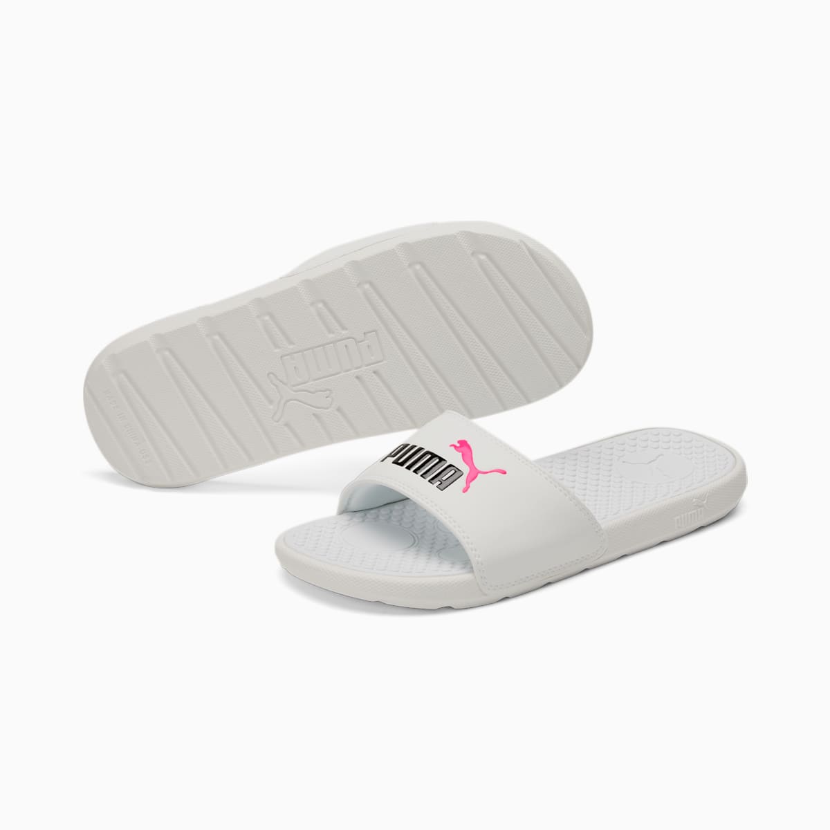 Slapky Puma Cool Cat Slides Damske Biele/Ruzove | SK981425