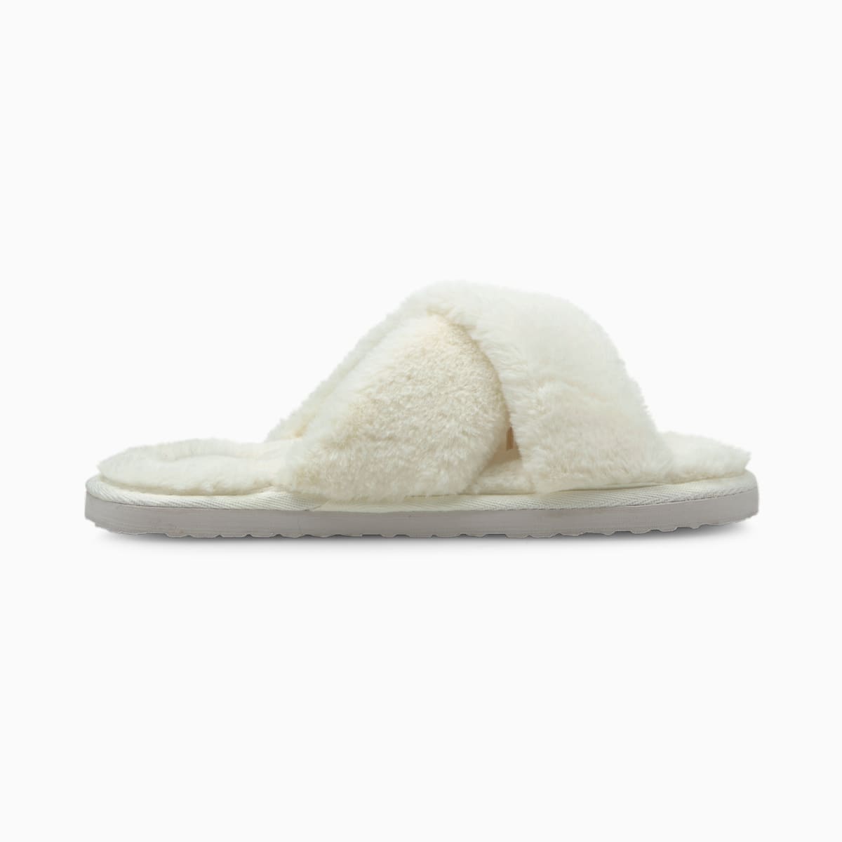 Slapky Puma Fluff X Remienkove Slide Damske Biele/Čierne | SK214865