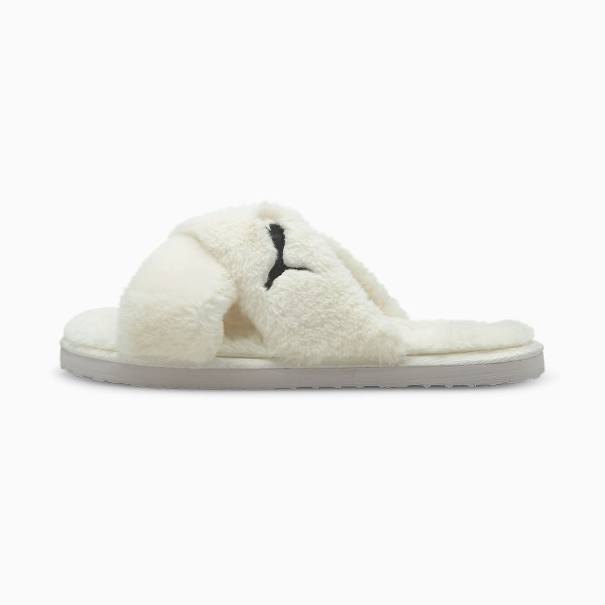 Slapky Puma Fluff X Remienkove Slide Damske Biele/Čierne | SK214865