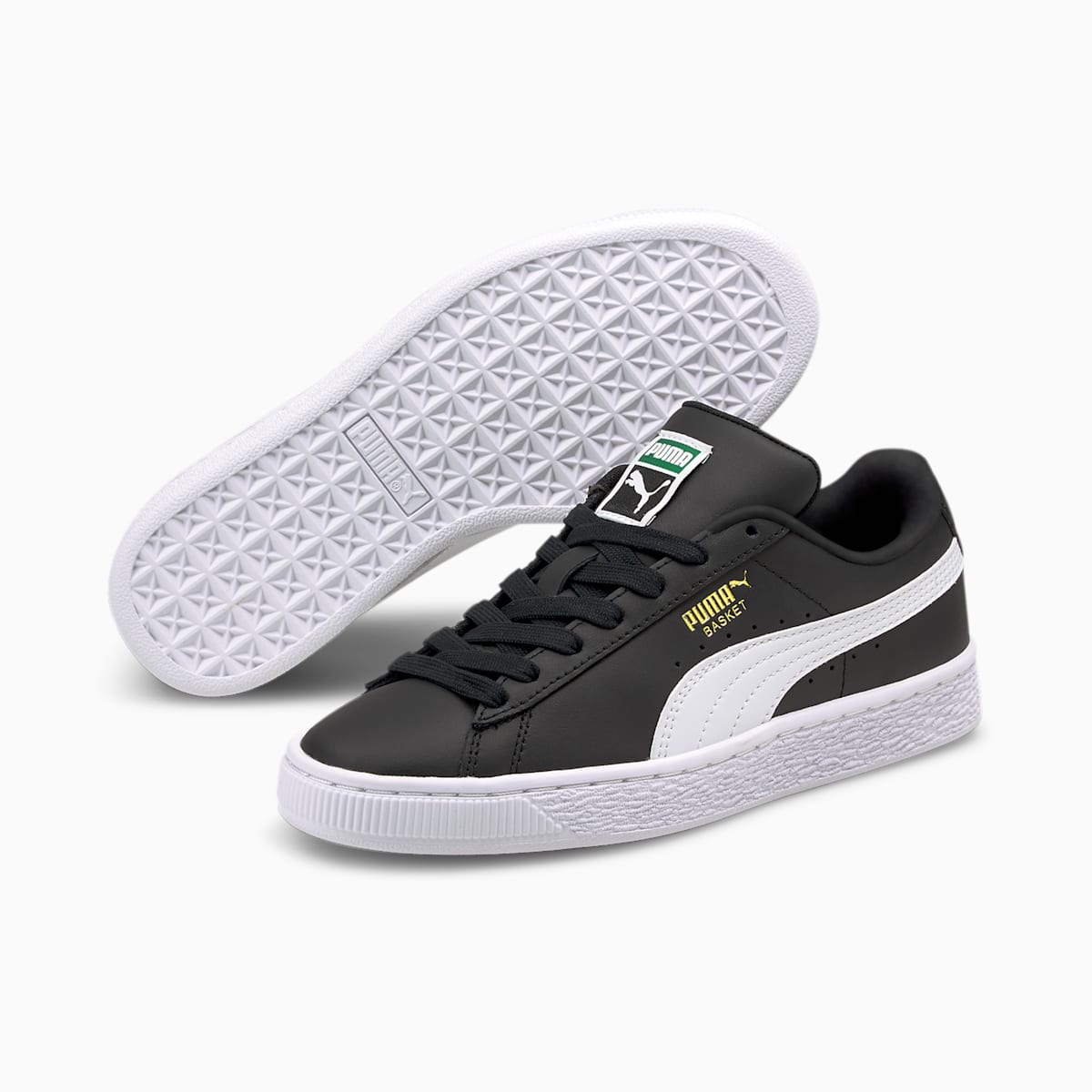 Tenisky Puma Basket Classic XXI JR Chlapcenske Čierne/Biele | SK602719