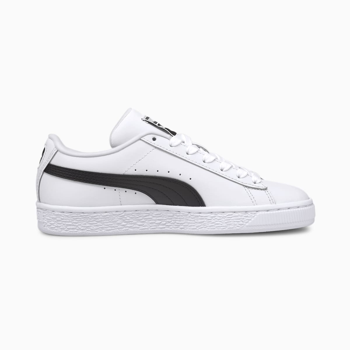 Tenisky Puma Basket Classic XXI JR Chlapcenske Biele/Čierne | SK712548