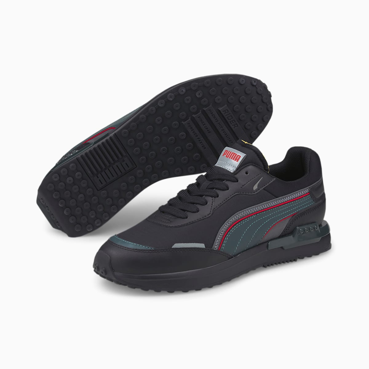 Tenisky Puma City Rider Ripstop Damske Čierne/Zelene/Červené | SK837649