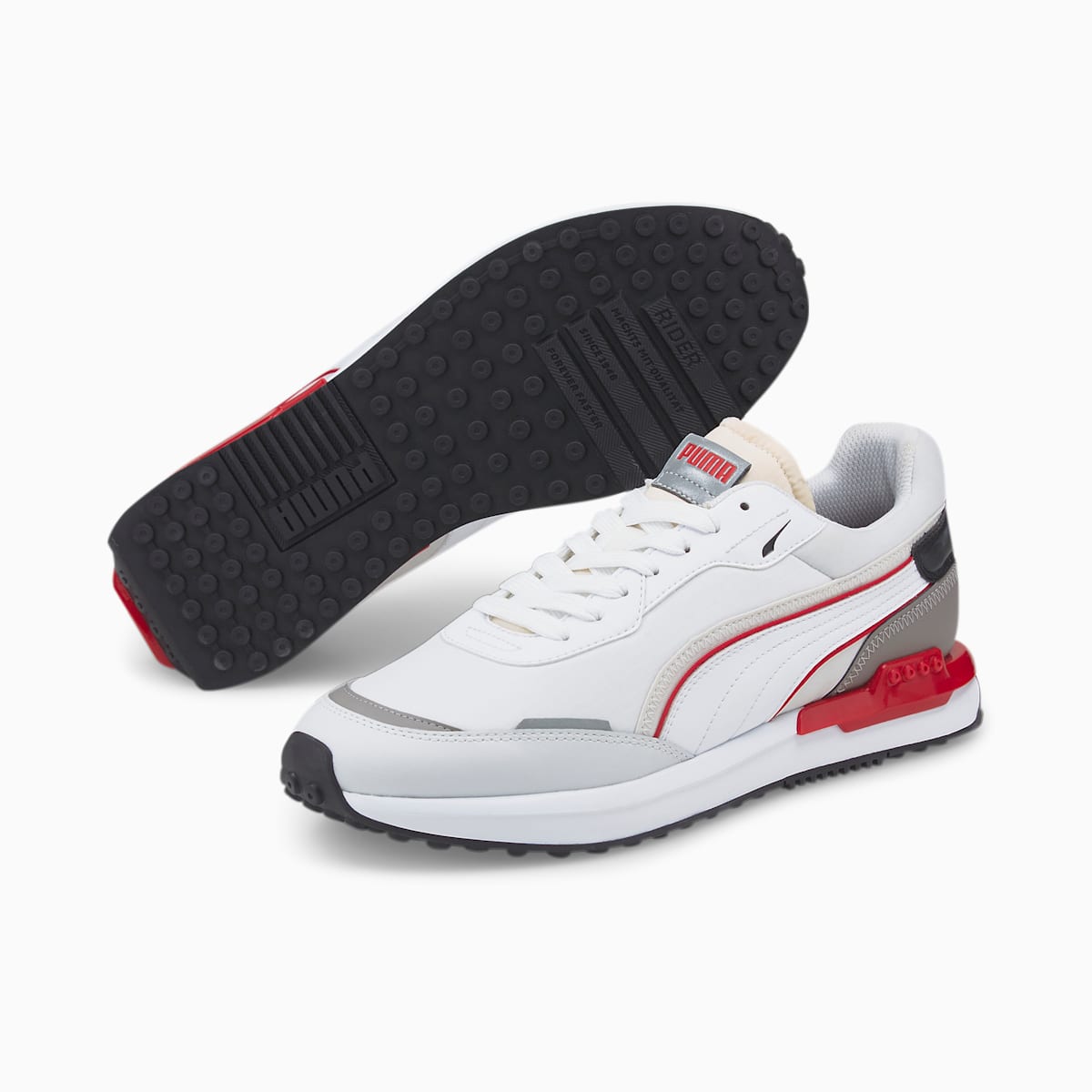 Tenisky Puma City Rider Ripstop Panske Biele/Červené | SK760218