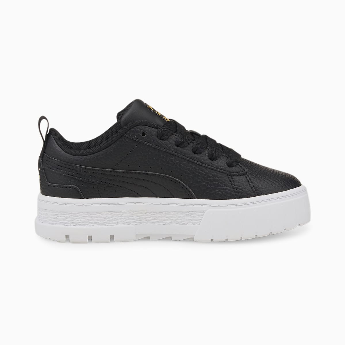 Tenisky Puma Mayze Leather Dievcenske Čierne/Zlate | SK823941