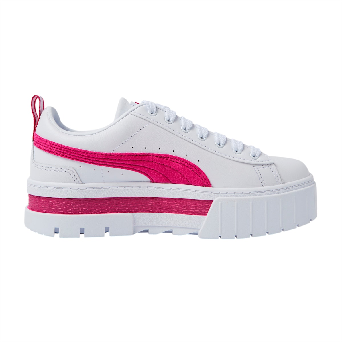 Tenisky Puma Mayze Velour Damske Biele/Fuchsie/Zlate | SK593148