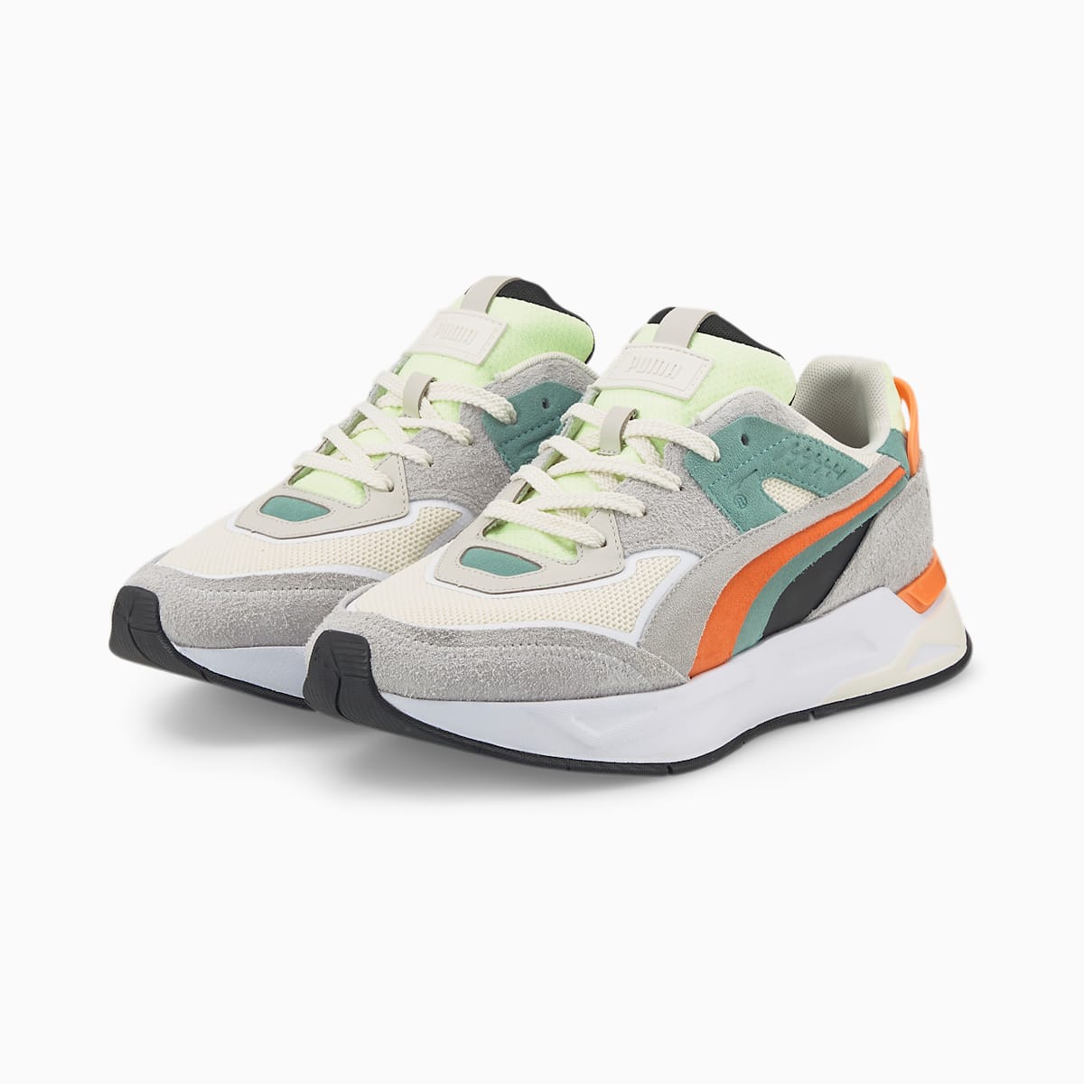 Tenisky Puma Mirage Sport Layers Panske Biele/Siva Nachový/Tmavo Marhule | SK217085