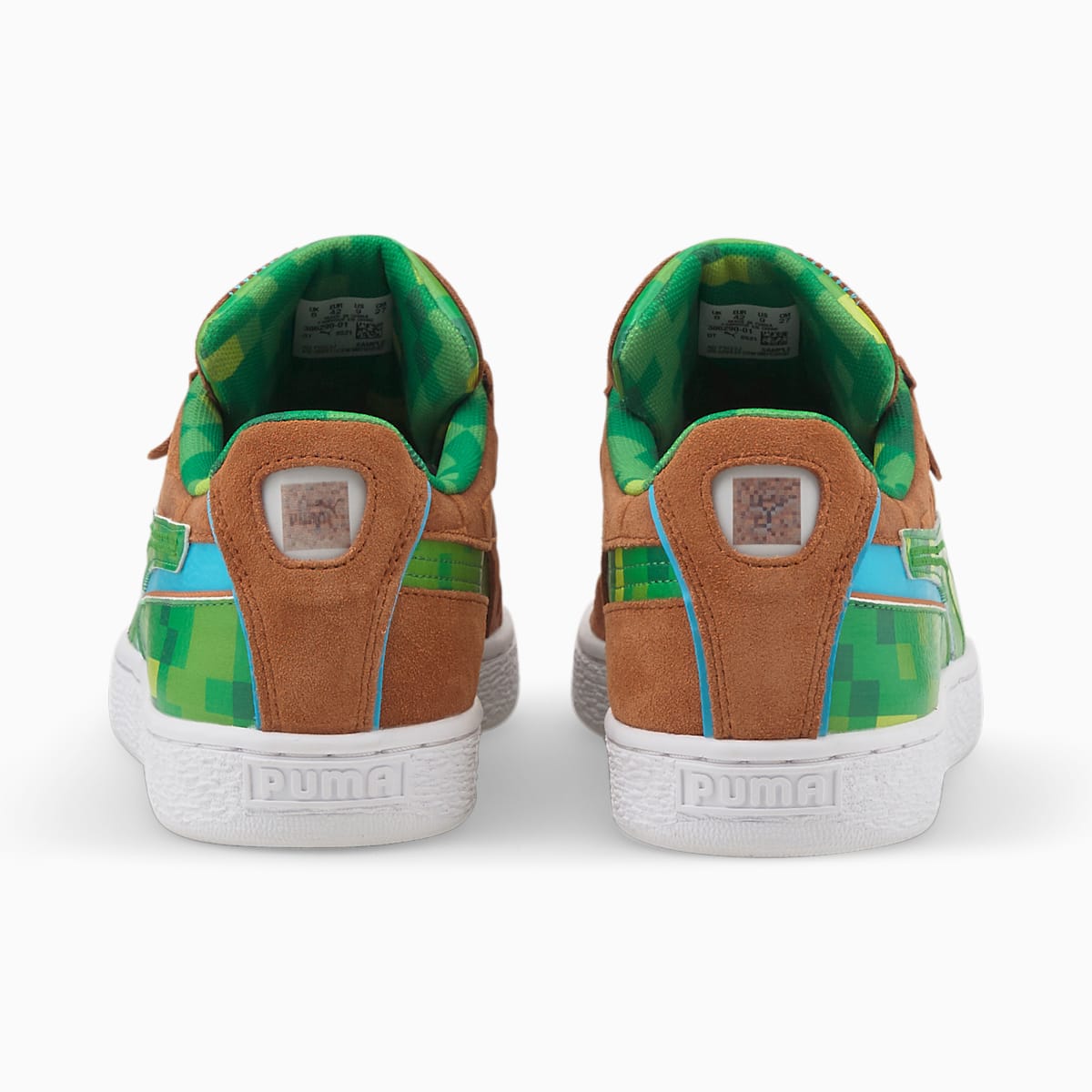 Tenisky Puma PUMA x MINECRAFT Suede Panske Hnede/Zelene | SK746832