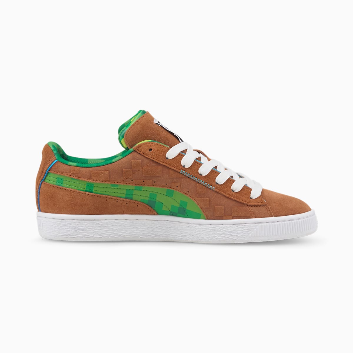 Tenisky Puma PUMA x MINECRAFT Suede Panske Hnede/Zelene | SK746832