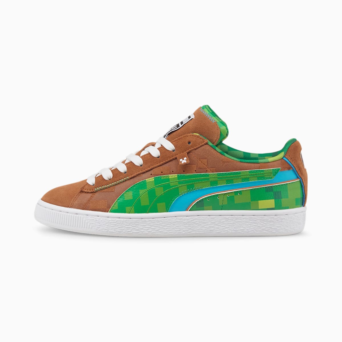 Tenisky Puma PUMA x MINECRAFT Suede Panske Hnede/Zelene | SK746832