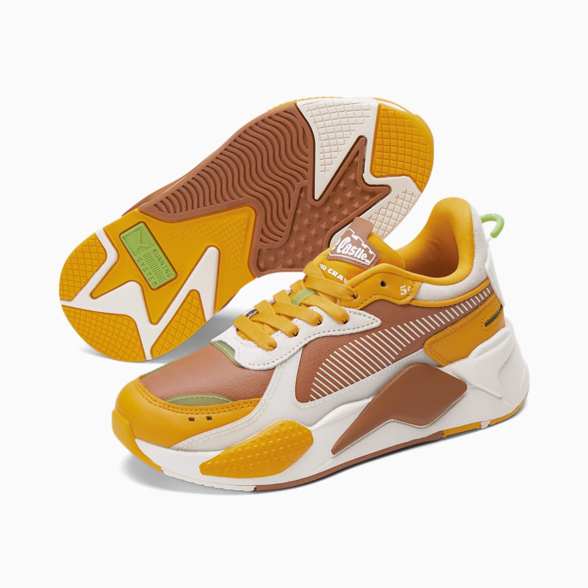 Tenisky Puma PUMA x WHITE CASTLE RS-X JR Chlapcenske Oranžové Kvetinové | SK072581