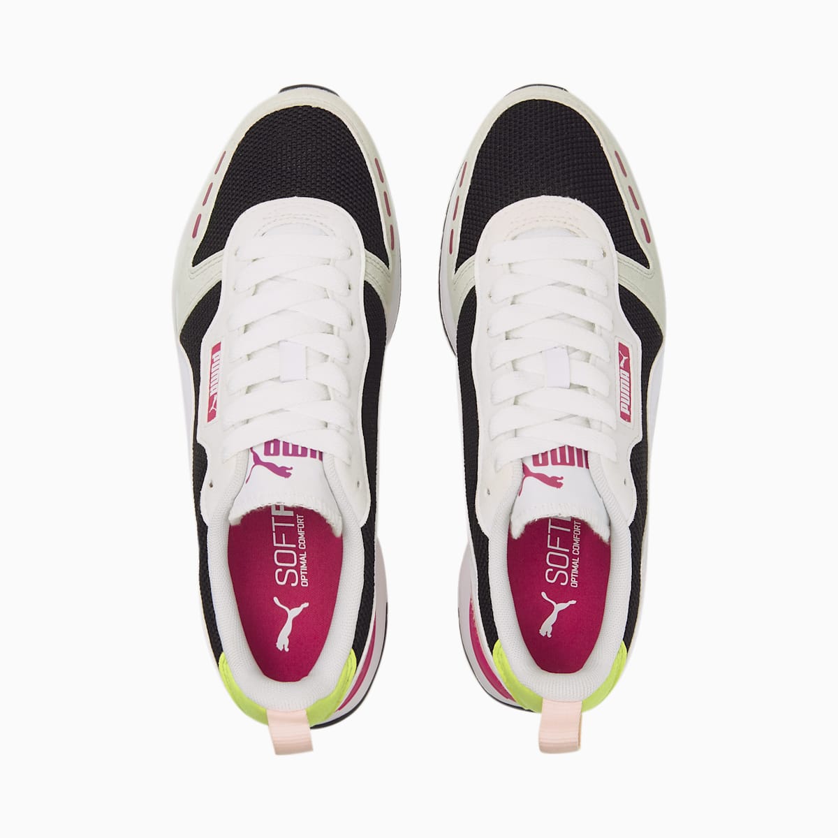 Tenisky Puma R78 Runner Damske Čierne/Biele/Ruzove/Svetlo Zelene | SK183490