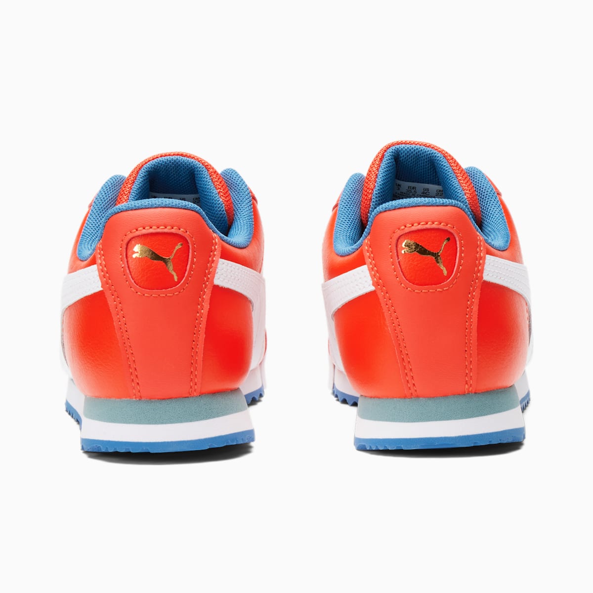 Tenisky Puma ROMA GO FOR Sneaker JR Chlapcenske Oranžové/Biele/Modre | SK594706