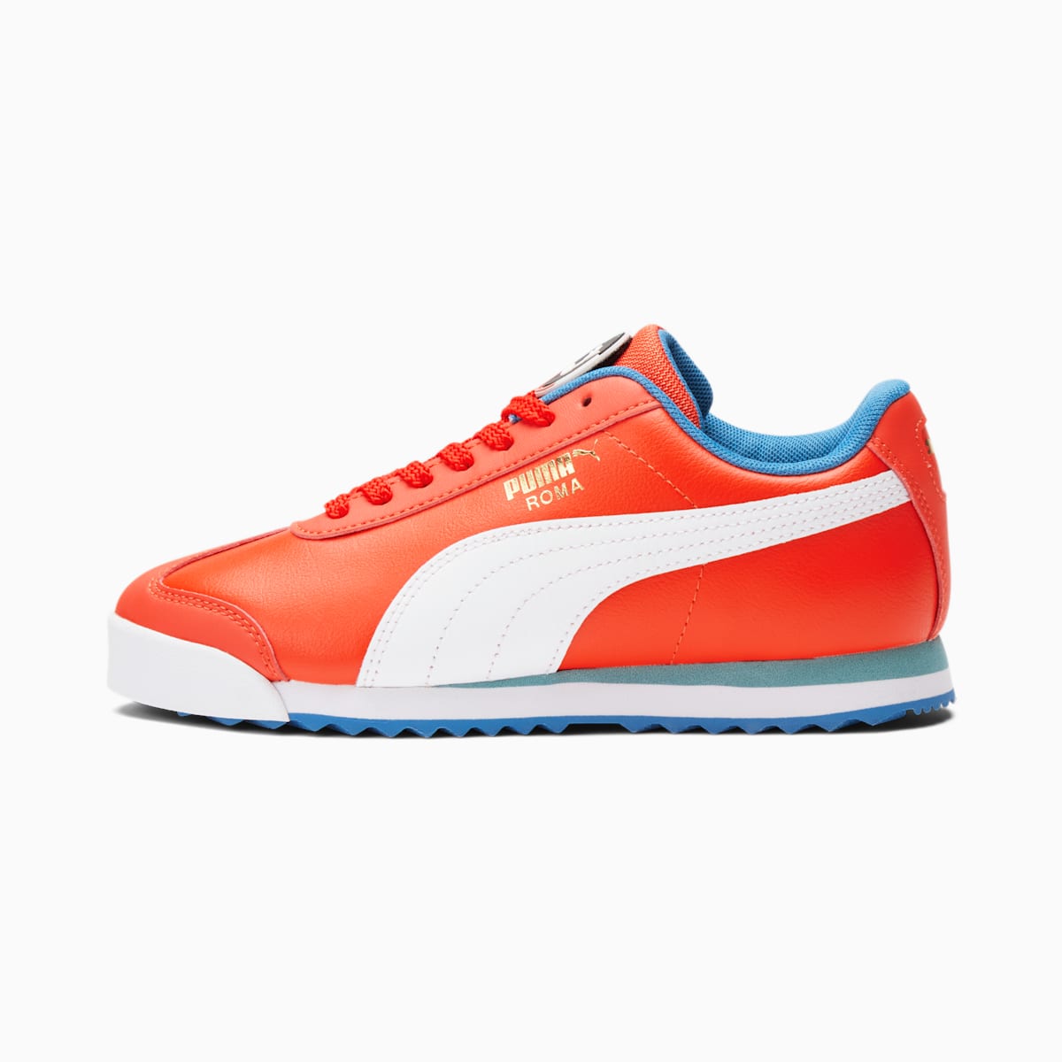 Tenisky Puma ROMA GO FOR Sneaker JR Chlapcenske Oranžové/Biele/Modre | SK594706