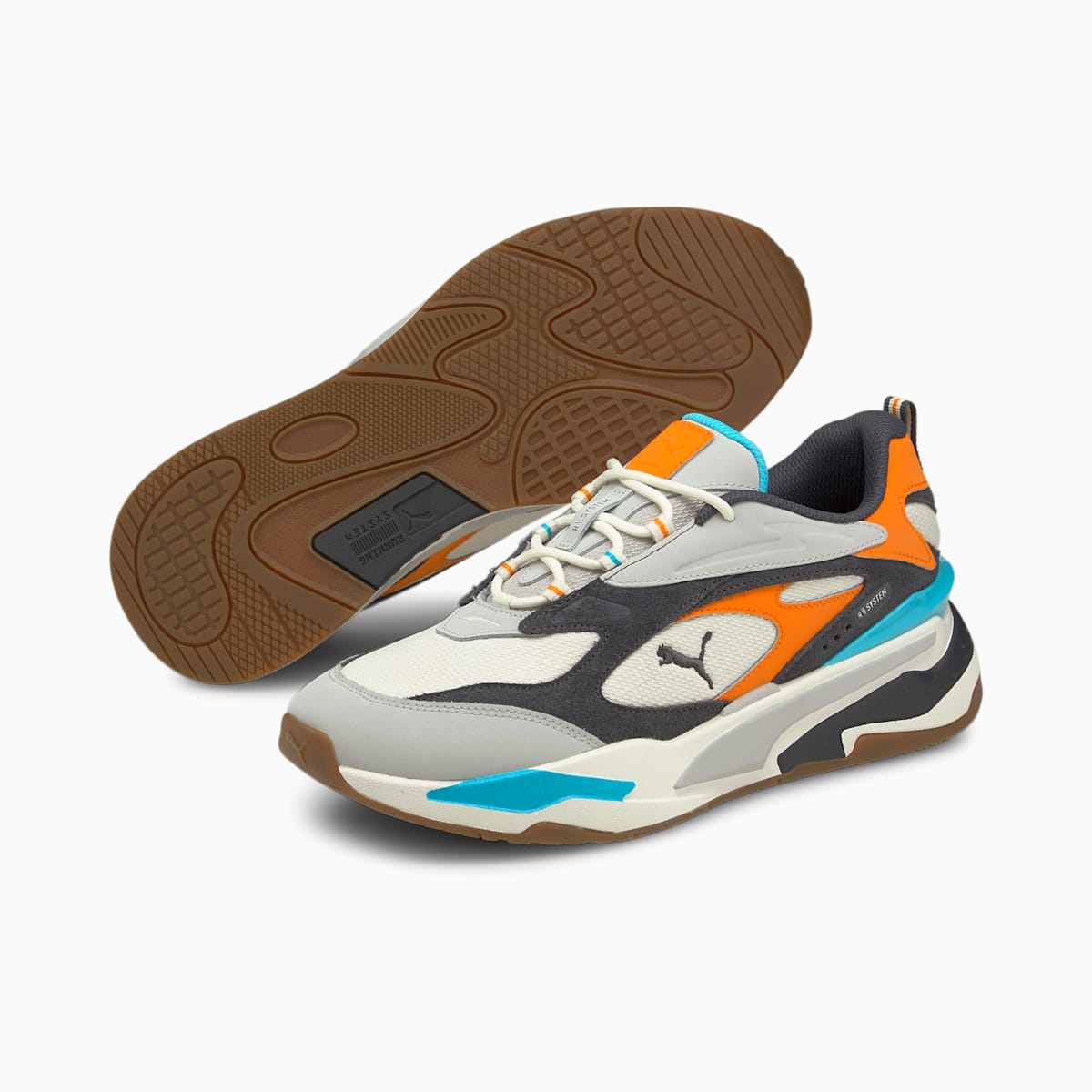 Tenisky Puma RS-Fast Buck Panske Siva Nachový/Modre/Oranžové | SK186052