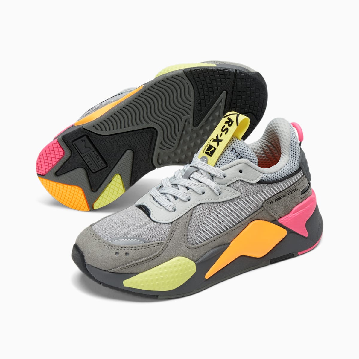 Tenisky Puma RS-X Highlighter JR Chlapcenske Siva/Ruzove | SK271085