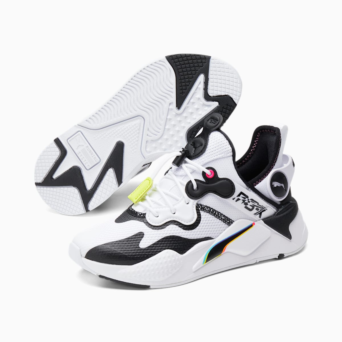 Tenisky Puma RS-X T3CH Overload JR Chlapcenske Biele/Čierne | SK095364