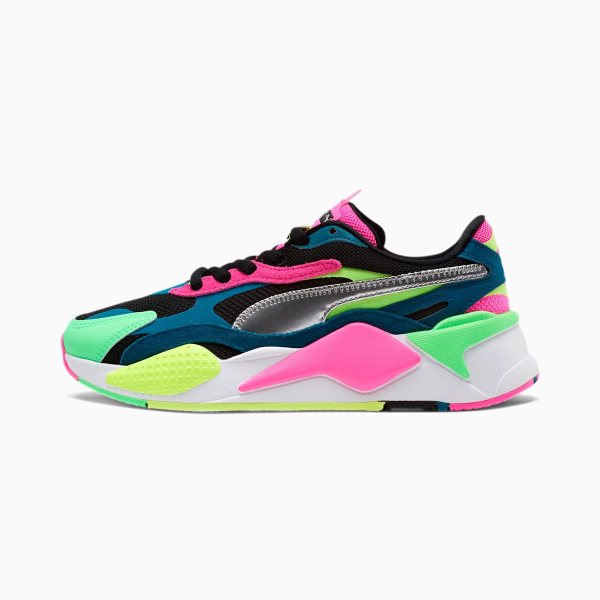 Tenisky Puma RS-X³ Puzzle Metallic Damske Čierne/Modre/Strieborne | SK548971