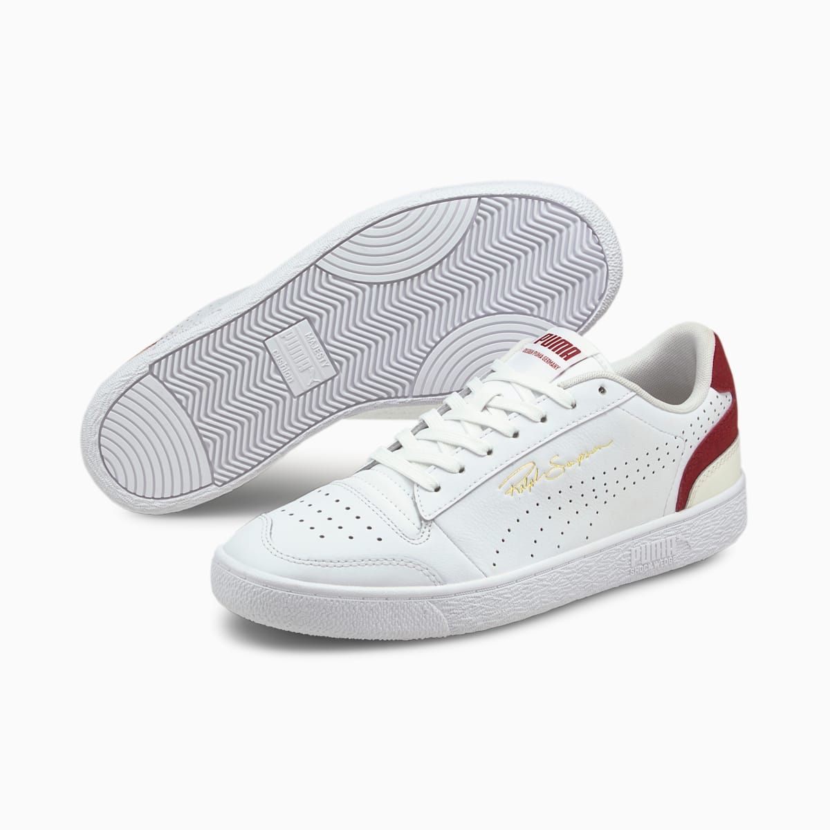 Tenisky Puma Ralph Sampson Lo Perf Colour Panske Biele/Červené/Biele | SK971056