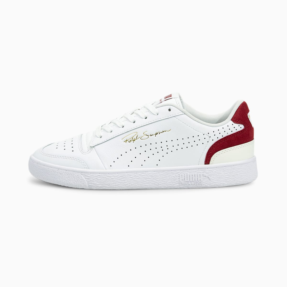 Tenisky Puma Ralph Sampson Lo Perf Colour Panske Biele/Červené/Biele | SK971056