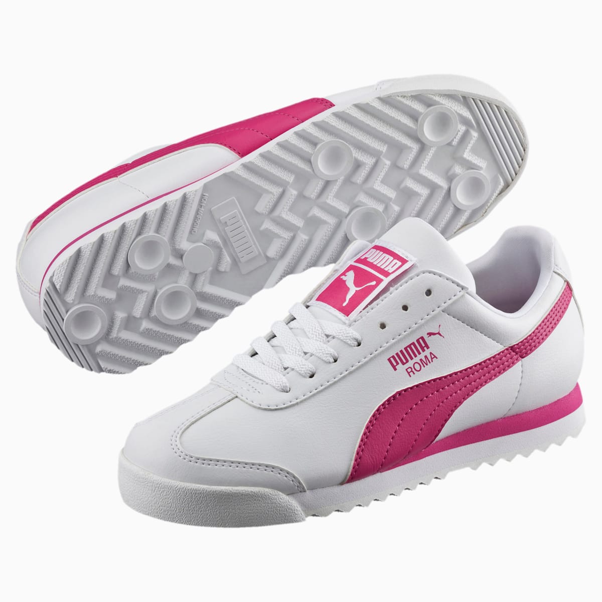 Tenisky Puma Roma Basic JR Chlapcenske Biele/Fuchsie Nachový | SK406839