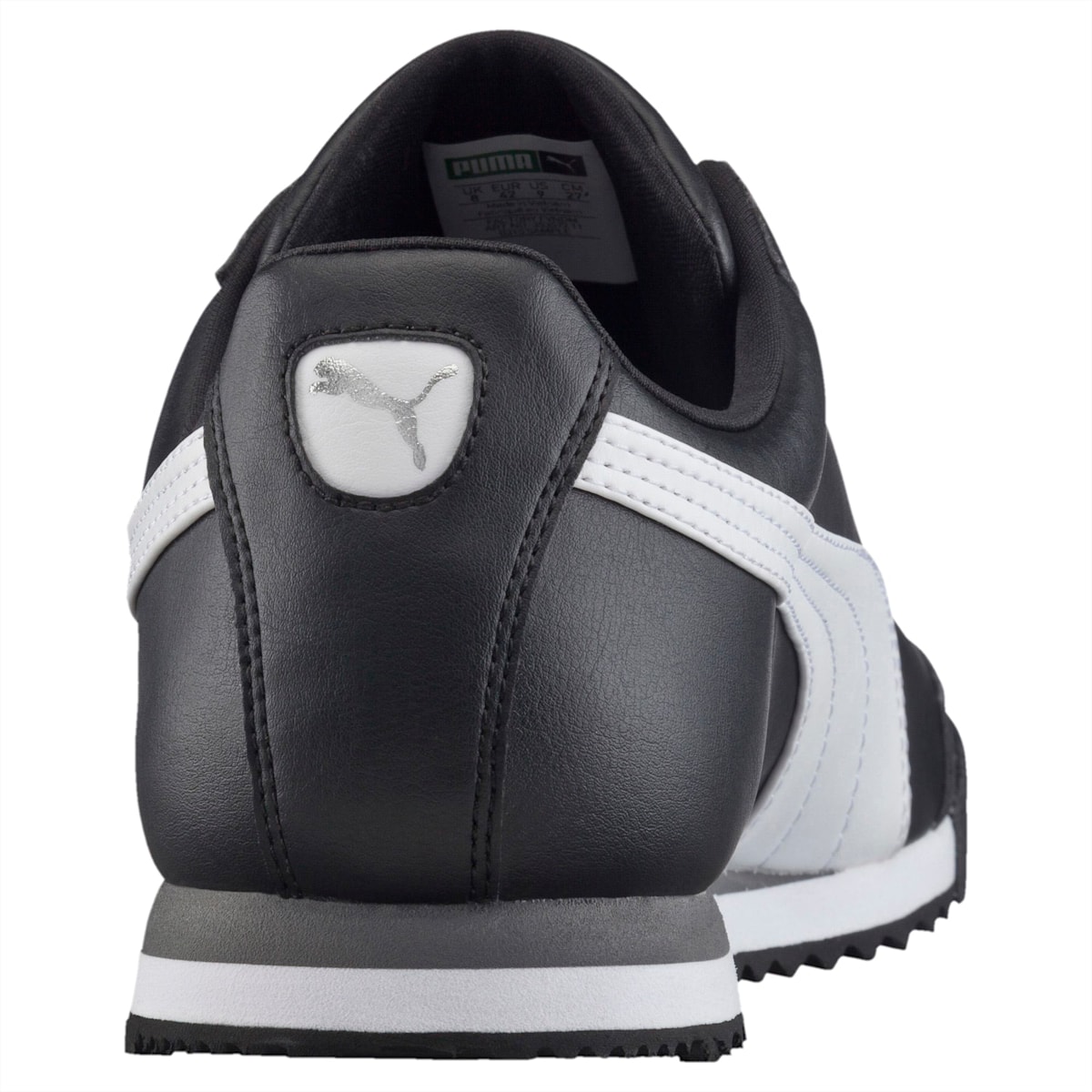 Tenisky Puma Roma Basic JR Chlapcenske Čierne/Biele/Strieborne | SK874560