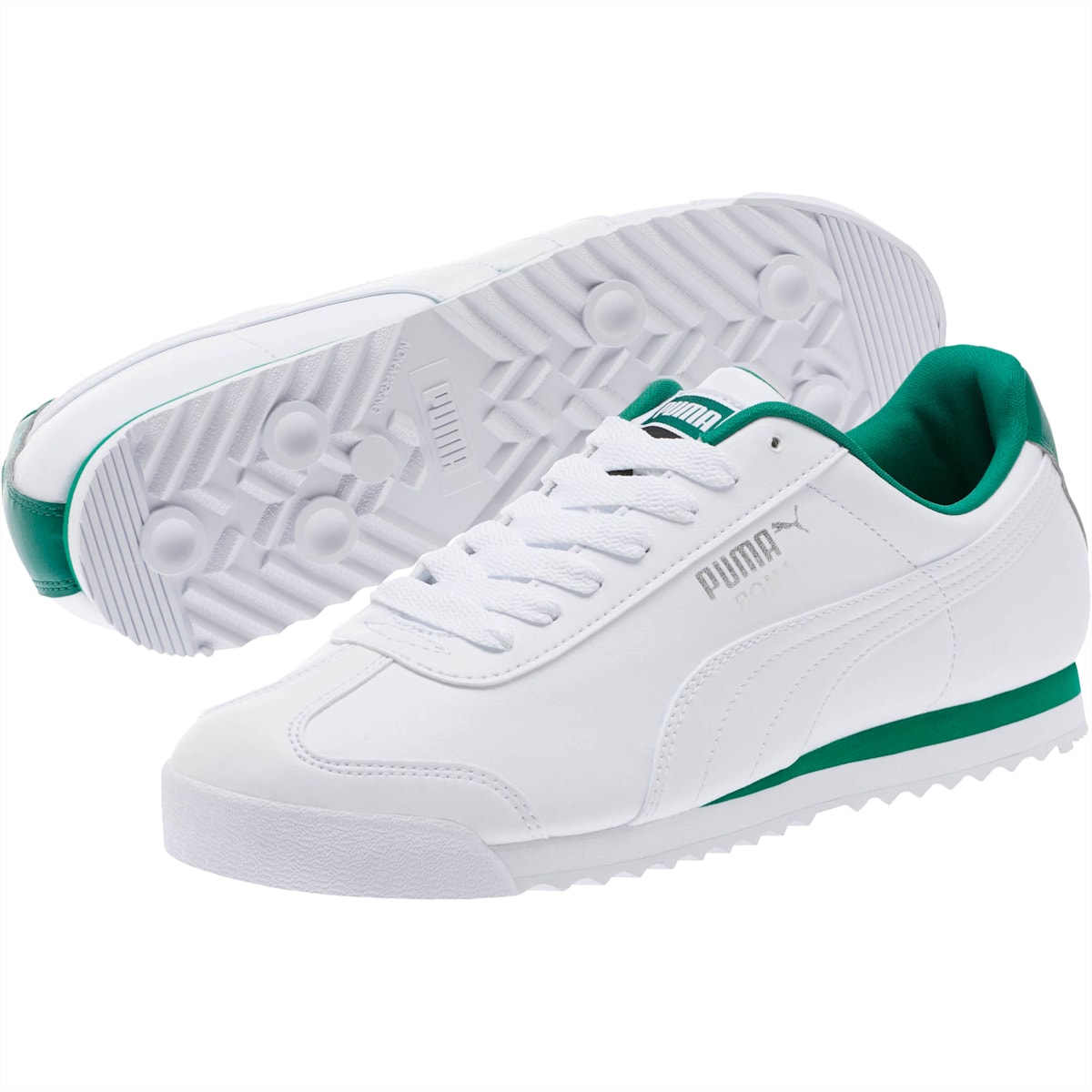 Tenisky Puma Roma Basic Panske Biele/Zelene | SK490516