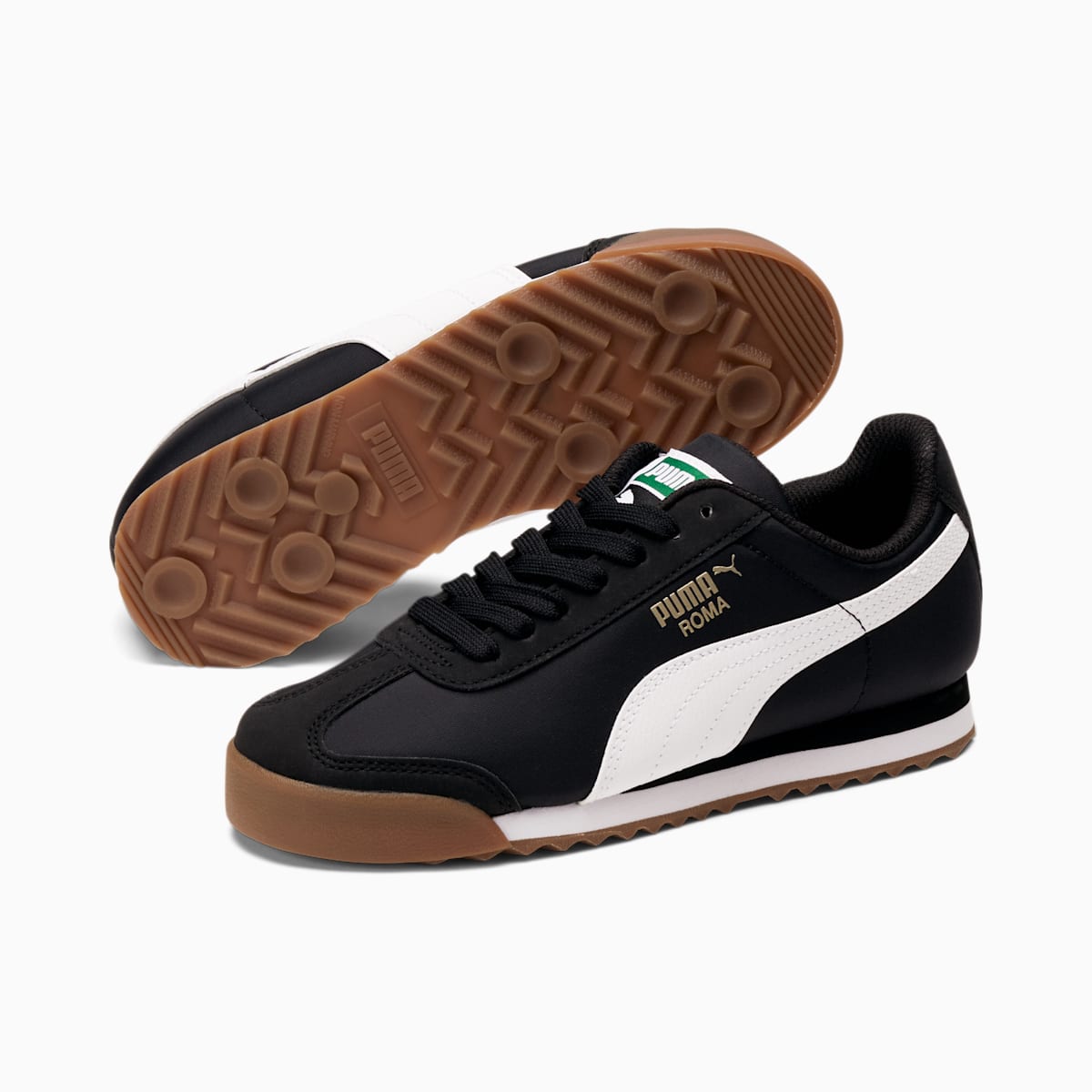 Tenisky Puma Roma Basic Summer JR Chlapcenske Čierne/Biele | SK710643