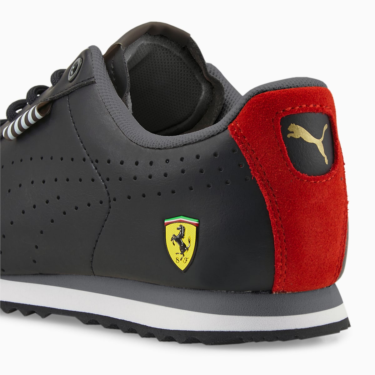 Tenisky Puma Scuderia Ferrari Roma Via Perf JR Chlapcenske Čierne | SK790816